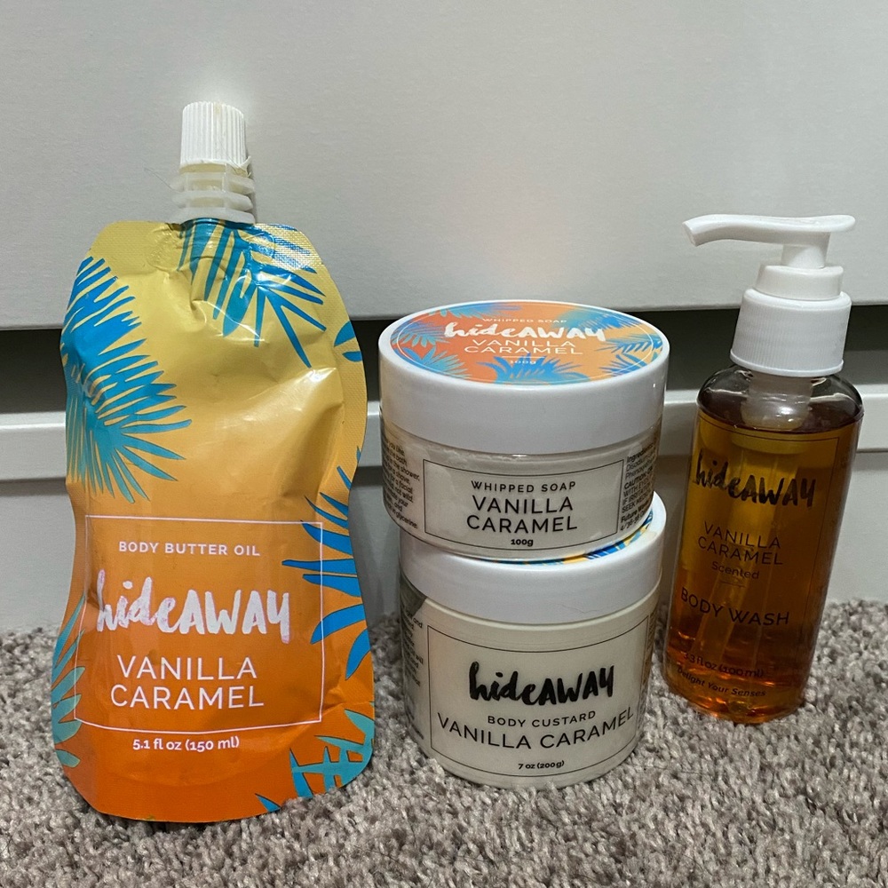 Hideaway Vanilla Caramel Body Set